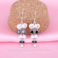 charmes flottants Arabie saoudite or mariage Boucle d&#39;oreille en argent sterling accessoire